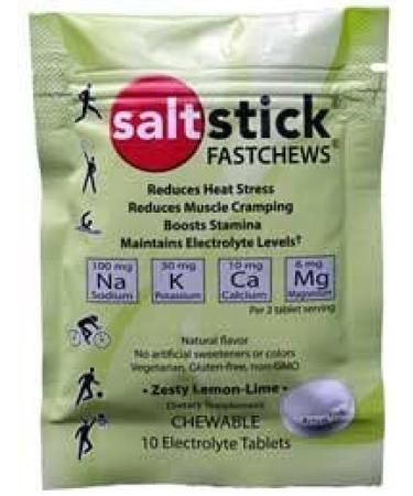 SaltStick FASTCHEWS Variety 4 Pack - Tart Orange & Zesty Lemon-Lime - Resealable Pack - Buy Online on GoSupps.com
