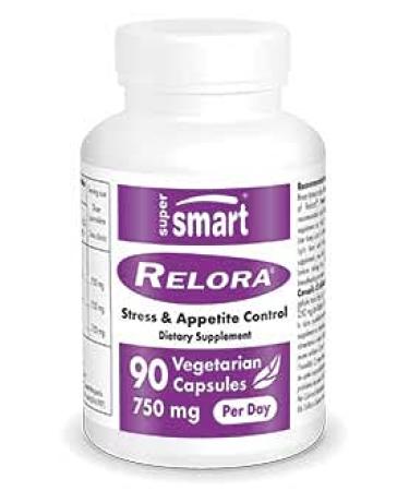 Supersmart - Relora 750 mg Per Day - Phellodendron Amurense & Magnolia Officinalis Extract Great for Stress & Emotional Relief | Non-GMO & Gluten Free - 90 Vegetarian Capsules