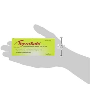 Thyrosafe Potassium Iodide Tablets 65 mg - 20 Count | ThyroSafe - Buy Online on GoSupps.com