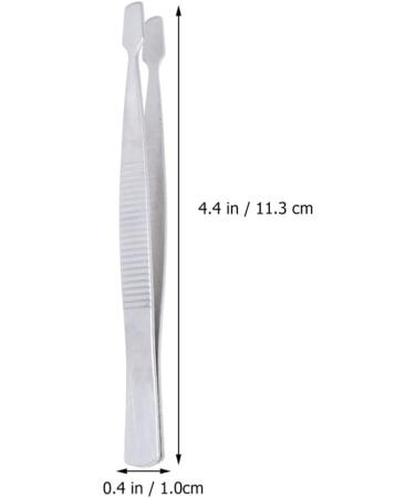Mipcase Small Tweezers 2 Pcs Set - 11cm Insect Layering Tools - Silver Precision Tweezers for Craft & Detail Work - Buy Online on GoSupps.com