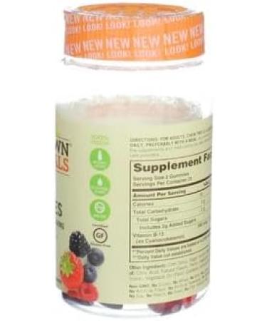 Sundown Naturals B12 Gummies | Raspberry Mixed Berry & Orange Flavored | 500 mcg | 50 Gummies - Buy Online on GoSupps.com