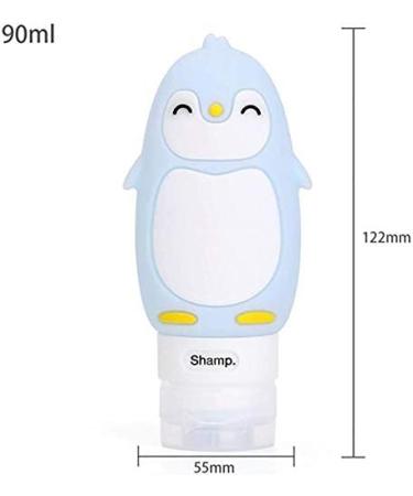 Longsing Travel Size Bottle Silicone Travel Bottle Leak Proof Storage Bottle for Shampoo Cosmetics Lotion Conditioner Shower Gel Solar Oil Cream(Light Blue) - Buy Online on GoSupps.com
