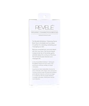 REVEL Facial Cleansing Brush Duo - Exfoliating and Cleansing Dual Side Brush - Buy Online on GoSupps.com