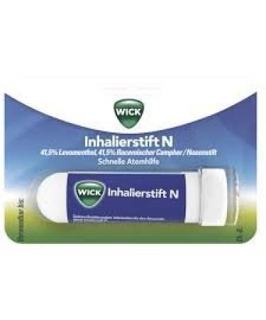 Wick inhalier pencil for quick remedy in the case of runny nose Spar set 3 pieces each with 41.5% levomenthol and racemic campher Contains essential oils that make nasal breathing easier Ideal for on the go