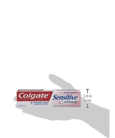 Colgate Sensitive Maximum Strength Whitening Toothpaste Mint 6oz - Pack of 6 - Buy Online on GoSupps.com