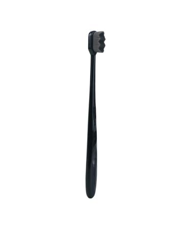 Beaupretty Mundschaft Gazardy tool micro nano toothbrush brisk toothbrushes tooth cleaning tool 1 piece (1 Pack) black