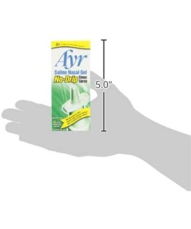 Ayr Saline Nasal Gel No-Drip Sinus Spray with Aloe Vera - 0.75 fl oz (Pack of 1) - Buy Online on GoSupps.com