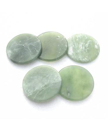 Buy 5 Alluring Jade Stones Glue Stand Pallet for Eyelash Extensions - Quarter Size | International Shipping Available - Buy Online on GoSupps.com