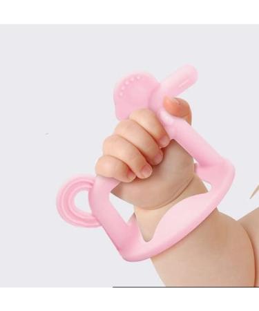 Pink Pony Teether: Wearable Shape Infant Teething Toy for Babies 0-18 Months | BPA Free - Buy Online on GoSupps.com