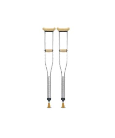 Cane Double Crutches Underarm Crutches Fracture Crutches Non-Slip Elderly Young Person Eight Cane Rehabilitation Crutches (Size : 132-152cm) Smooth Sailing