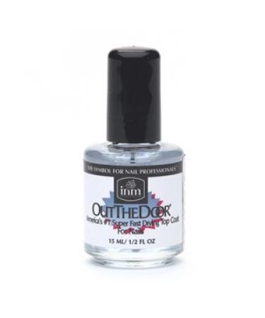 INM Out The Door, America's #1 Super Fast Drying Top Coat For Nails 0.5 fl oz (15 ml)