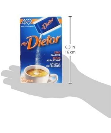 My Dietor Sweetener 3x 64g - Italian 0 Calorie Sugar Alternative | 80 Sachets - Buy Online - Buy Online on GoSupps.com