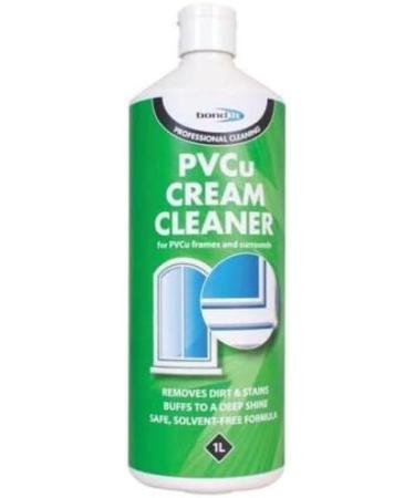 Bond It Solvent Free Cream Cleaner PVCU PVC UPVC Window Door Frame Restorer Conservatory Plastic Rid Dirt Grime White Fascias 1 Litre - Buy Online on GoSupps.com