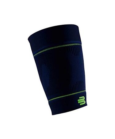 Bauerfeind Sports Compression Upper Leg Sleeves (1 Pair) - Thigh & HamstringCompression for Improved Blood Circulation & Recovery - Thigh Wrap for Quad Support Navy Large/Long (1 Pair)