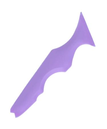 FOMIYES Silicone Beauty Ruler Silicone Stamps Eyeliner Stencil Aid Makeup Supply Multifunction Eyelash Tool Violet