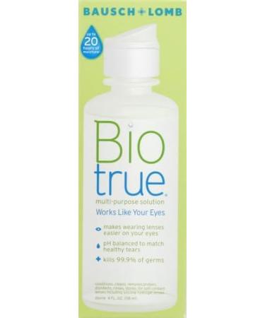 Biotrue Multi-Purpose Contact Lens Solution 4 FL OZ - Pack of 6 | Soft Lens Care & Case Included - Buy Online on GoSupps.com