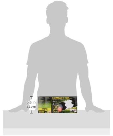Exo Terra Compact Top Mini Terrarium Cover - 1 Lamp with Reflector E27 Socket 30x9x15 cm - Ideal for Reptile & Pet Habitats - Buy Online on GoSupps.com