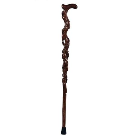 Wooden Walking Stick Solid Cane Walking Stick Crutch Chicken Wing Wooden Solid Wood Ganoderma Lucidum Root Walking Stick The Gifts for The Elderly crutch-11.19