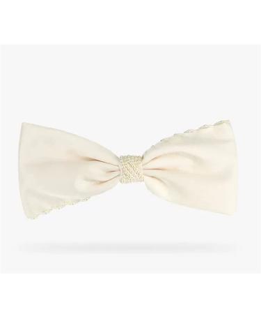 WONDER ME Pearl Bow Ponytail Spring Women Clip Top Clip Back Head Word Clip Hair Accessories 185*85mm White