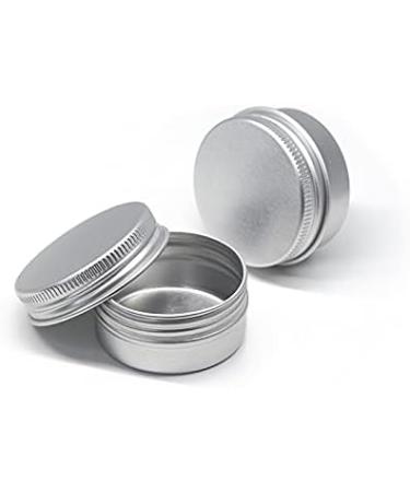 Buy 12-Pack Silver Aluminum Screw Cap Candle & Cosmetic Cans | 10ml Round Tin Boxes with Stickers - International Shipping - Buy Online on GoSupps.com