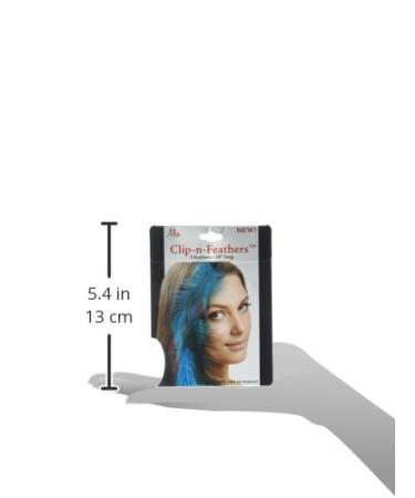 Mia Clip-n-Feathers Hair Feather - Blue - 1 Ounce | Stylish Hair Accessories for All - Buy Online on GoSupps.com