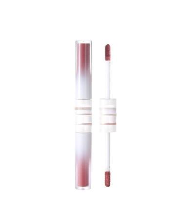 BADALO Velvet Mist Water Mist Lip Mud Soft Silky Matte Vegan White Non-stick Lip Gloss Lip Glaze Lipstick (Color : 1 Bingtou Lychee)