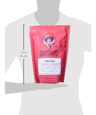 Caf Senor Gustavo El Coloso - Dark Colombian Ground Coffee Dark Roast Ground Coffee with a Light Hazelnut Flavor Kosher Certified South Central America Sourced Coffee Beans - (908g) El Coloso - Dark Colombian 908 g (Pack of 1) - Buy Online on GoSupps.com