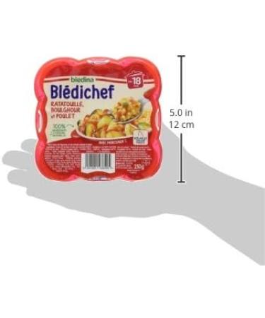 Bl dina - Bl dichef - Repas B b 18 Mois - 9 Plats Ratatouille Boulghour Poulet - Petits Morceaux - 100% Ingr dients d'Origine Naturelle - D s 18 Mois - 9 Assiettes 250g (L'emballage peut varier) - Buy Online on GoSupps.com
