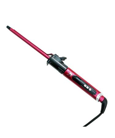 9mm Curling Wand by Zing Professional - Ceramic Tourmaline Barrel 80-210 C 30 Seconds Warm Up LCD Display Hair Curling Tongs for Super Tight Curls