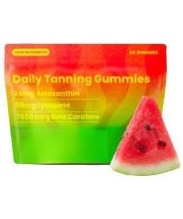 Tanning Gummies Daily Gummies for Adults Women and Men 60 Sour Watermelon Flavor Gummies 1pcs - Buy Online on GoSupps.com