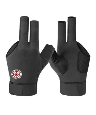 Bulletproof Billiard Glove - Pool Billiards Snooker for Men and Women. Fits Left Bridge Hand S M L XL (Black) Large 1 Pack