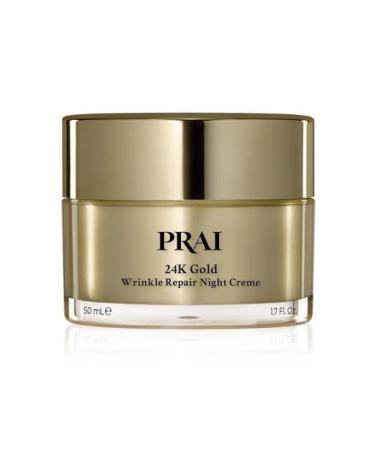 PRAI Beauty 24K Gold Wrinkle Repair Night Creme Anti-Aging & Anti-Wrinkle Night Cream Anti-Wrinkle Cream for Face 1.7 Oz