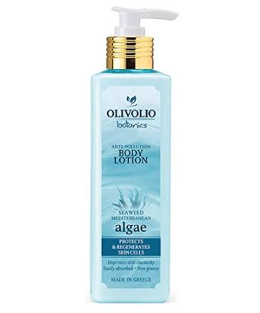 Olivolio Botanics 96% Anti Pollution natural body lotion with 100% organic seaweed & spirulina without mineral oil and parabens - 250 ml