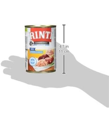 RINTI Kennerfleisch Junior Can - Chicken 12 x 400g + 33.33g | Premium Dog Food for Puppies International Shipping Available - Buy Online on GoSupps.com
