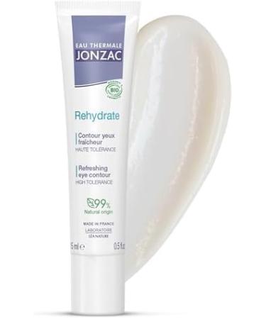 Eau Thermale Jonzac | Fresh Eye Contour - Rehydrate | 24h Hydration - Protects and Soothes the Eye Contour | Hyaluronic Acid & Vegetable Glycerin | 99% Natural Origin | Pack of 2x15 ml - Buy Online on GoSupps.com