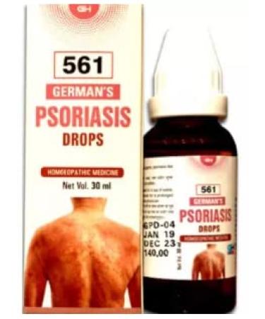 German Homeopathy Care Psoriasis 561 Relieves itching Redness Dry Eczema Psoriasis Cracked Skin Good for Your Skin All Kind of Skin Problem Skin Friendly Quick & Easy Recovery Glossy Skin (30ml)