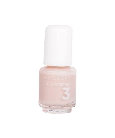 Dazzle Dry Nail Mini Lacquer (Step 3) - Truth - A semi-sheer pale Himalayan salt pink. Semi-sheer cream. (0.17 fl oz)