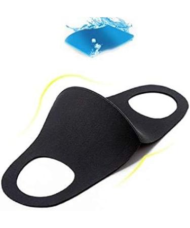 BOOLAVARD 10pcs Fashion Black Stretch Lightweight Fabric Covering Face and Mouth Reusable Washable Fashionable for Unisex - Buy Online on GoSupps.com