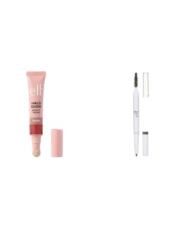 e.l.f. Halo Glow Blush Beauty Wand Liquid Blush Wand For Radiant Flushed Cheeks & Instant Lift Brow Pencil Dual-Ended Precision Eyebrow Pencil For Defining & Shaping Brows