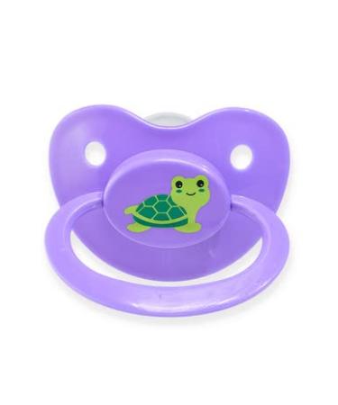 Pacifier Addict - Fixx - JUMBO Adult Orthodontic Therapeutic Sleep Aid - XXL Silicone Pacifier - Size 10 - Turtle