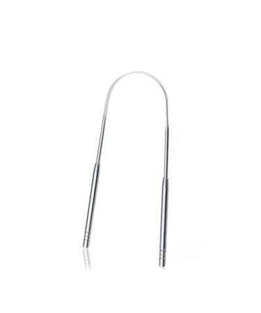 Bobozhong tongue scrap 1 piece of stainless steel tongue cleaner tongue brush tongue cleaning natural silver tongue cleaner antibacterial tongue brush for adults and children U-shape tongue scraper