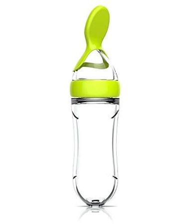 Baby Food Feeder 2 Pack Fruit Pacifier Set | 6 Silicone Pacifiers | Dispensing Spoon | Baby Feeding Set in Green - Buy Online on GoSupps.com