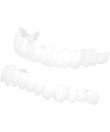 Buy Upper & Lower Jaw Temporary Whitening Denture Sets | Non-Retaining Simulation Dentures with Brackets - International Shipping Available - Buy Online on GoSupps.com