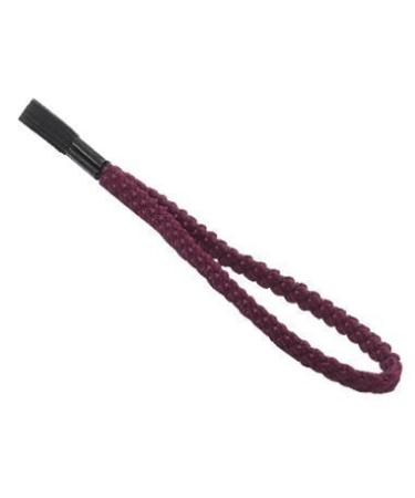 Cord wrist loop for a walking stick in aubergine colour