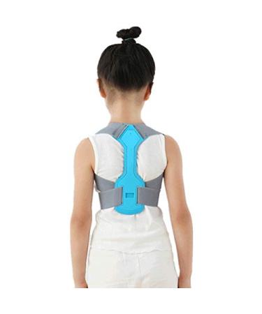 Children Shoulder Support Adjustable Magnetic Posture Corrector Spine Lumbar Support Brace Belt (Color : Blue Size : M) favorite gift lofty ambition