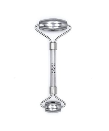 Wolf Project Stainless Steel Face Roller - Helps Reduce Face Puffiness Massage Face Neck and Eyes