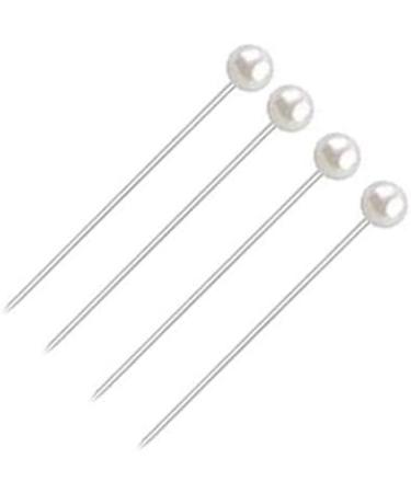 FeiHong 100 Pieces Corsage Pins Round Faux Pearl Head Pins Wedding Bouquet Pins Floral Bouquet Pins White Straight Pins for Sewing Craft Wedding Decorations 100 Pcs Round Faux Pearl Head - Buy Online on GoSupps.com