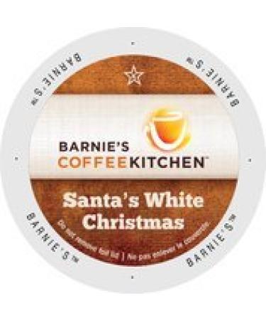 Barnie's Coffee Kitchen Santa's White Christmas Coffee Cups for Keurig 96 - Count
