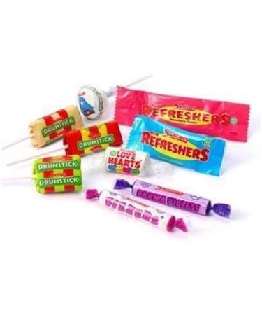 Swizzels Lollies Bundle with Love and Friendship Bracelets and TinTastic Silver Window Lid Tin - Mixed Flavours - Buy Online on GoSupps.com