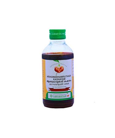Pack of 2 Vaidyaratnam Oushadhasala Aragwadhamruthadi Kashayam (200 ml) – by Venus.Exports